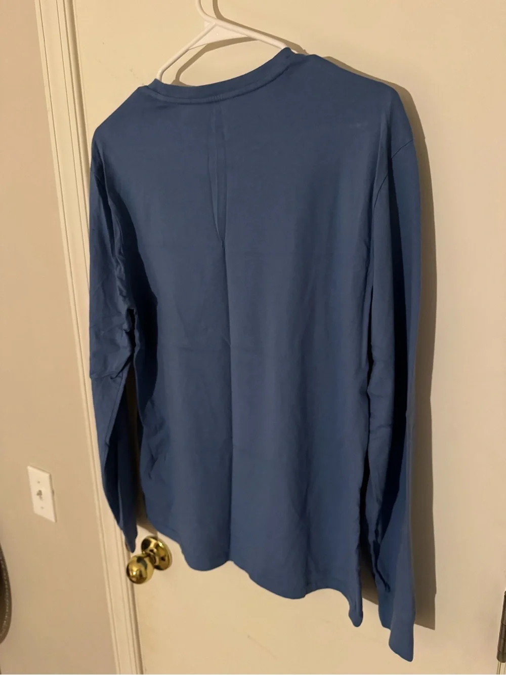 Polo by Ralph Lauren Long Sleeve Tee - Blue with Pink Pony